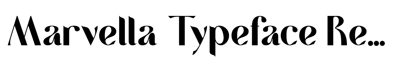 Marvella Typeface Regular